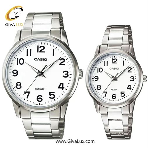 ساعت مچی اورجینال ست کاسیو Casio نقره ای | نقره ای| سفید| کد رفرنس زنانه: LTP-1303D-7BVDF، مردانه: MTP-1303D-7BVDF